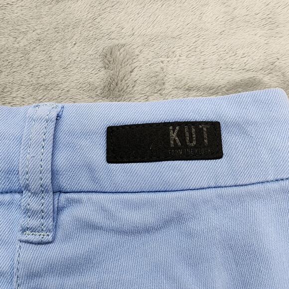 Kut From The Kloth‎ Shorts Womens 10L LONG Blue Catherine Trouser Twill Stretch - Picture 4 of 15